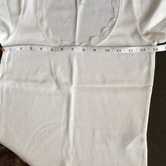 Hollister ribbed lace trim-top in S - Picture 5 of 5